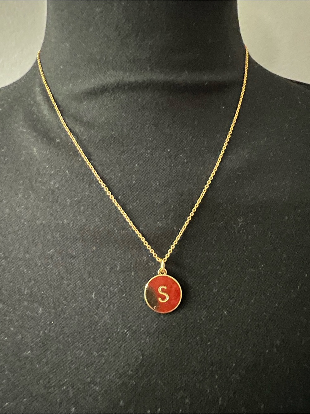 kate spade Gold-Tone Necklace 'S' Pendant on Chain